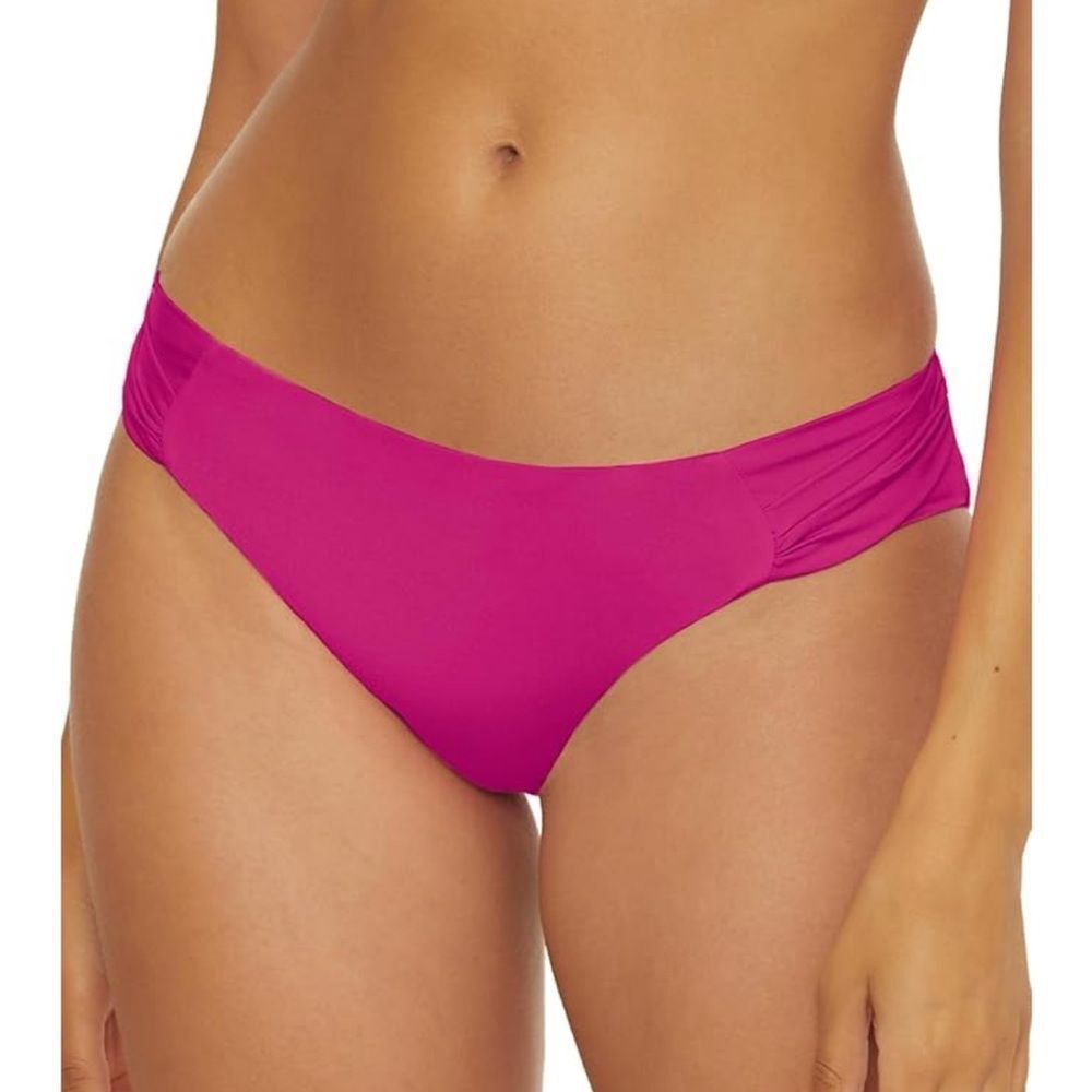 Trina Turk Swim Women's Monaco Shirred Hipster Swim Bottom Hot Pink. Sz 4. NWT